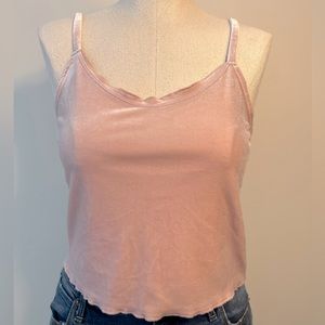 Abercrombie & Fitch Pink Velvet Tank. Size: M